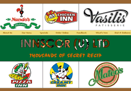 Innscor (U) Ltd: Nandos, Chicken Inn, Pizza Inn, Creamy Inn, Mateo's, Vasili's Patisseri