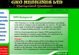 GKO Medicines, Pharmaceutical Distributors
